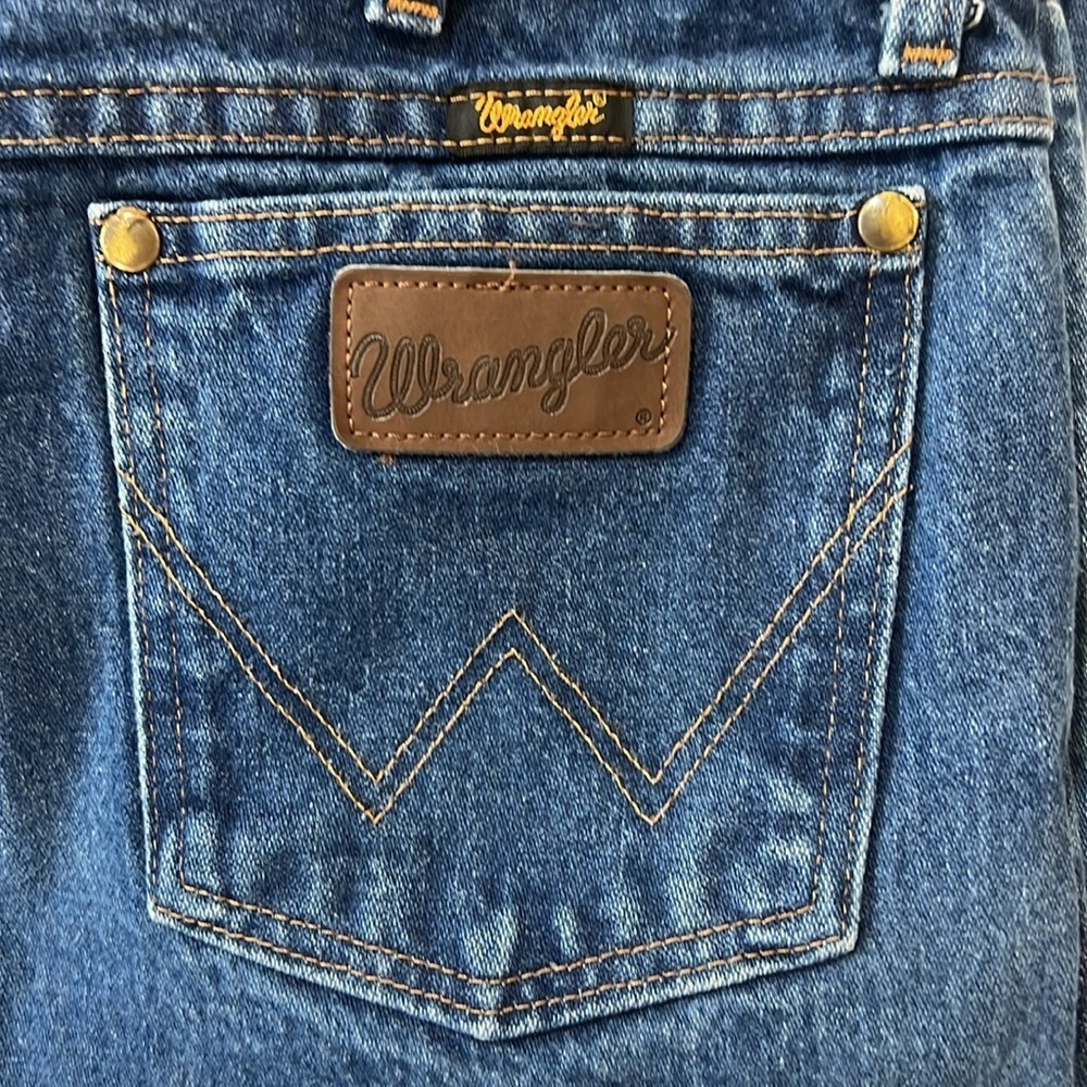 Classic wrangler Blue Denim Jeans size 33 - Picture 10 of 10